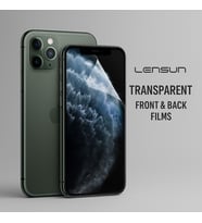 Lensun Nano Şeffaf Ön + Arka Kaplama Apple Uyumlu iPhone 11 Pro