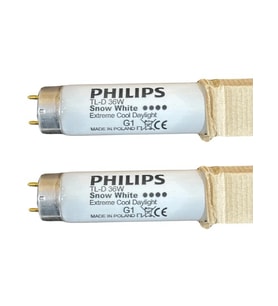 Philips 36W Snow White 12000K (Beyaz Işık) G13 Duylu Floresan (2 Adet)