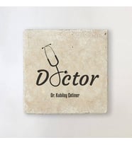 Kişiye Özel Doktorlara Özel Mesleki Taş Bardak Altlığı