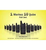Çaycı Telsizi 1 Merkez 10 Şube Full Set