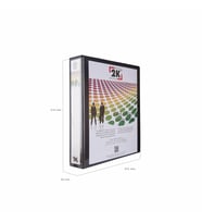 FİRMA EVRAK SUNUM KLASÖRÜ A4 PVC 5 CM 4 HALKALI (350 YAPRAK) 27,5X32 CM (Siyah)