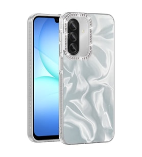 Samsung Galaxy A17 Uyumlu Kılıf Airbagli Parlak Taş Detay Tasarımlı Zore Esila Kapak