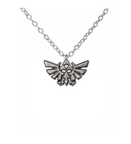 Zelda Efsanesi Vintage Kolye 60 cm Zincirli  Masoffy Anime Oyun Temalı Unisex Takı (Gümüş)