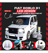 Fiat Doblo D1 2000-2005 Kısa Far Uyumlu Şimşek Etkili Led Xenon Performance Series H7