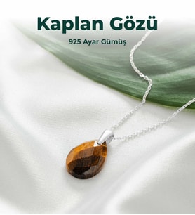 Luxtone Sertifikalı Kaplangözü 925 Ayar Gümüş Kolye Kadın Takı LX0330KL