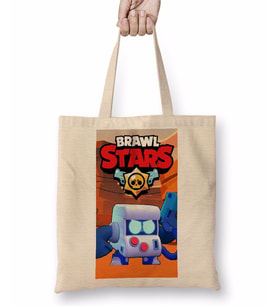 Brawl Stars 8 Bit Bez Çanta Uzun Saplı