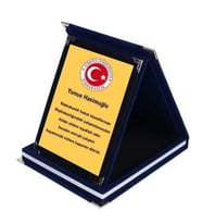 FİRMALARA ÖZEL PLAKET MAVİ