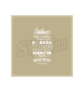 Oto Arka Cam Sticker Model 27 Beyaz 20*35 Cm