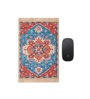 Bursa İpek Kırmızı Dekoratif Küçük Halı Mousepad