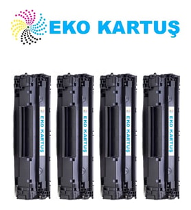 Eko Kartuş Hp CB435 P1102W Ekonomik Avantajlı 4’lü Paket Muadil Toner Muadil Toner (Siyah)