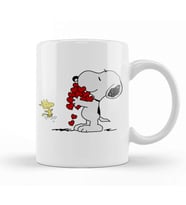 Snoopy And Woodstock Hugging Love Aşk Kupa Bardak Porselen