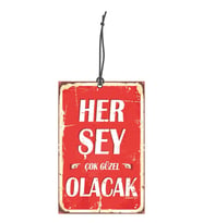 Herşey Çok Güzel Olacak Görselli Oto Kokusu ve Dikiz Aynası Süsü