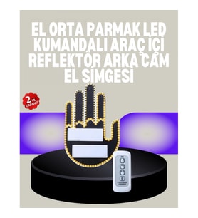 Mey İthalat® A Kalite Uzaktan Kumandalı LED Park Uyarı Işığı El Figürlü Model