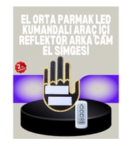 Mey İthalat® A Kalite Uzaktan Kumandalı LED Park Uyarı Işığı El Figürlü Model