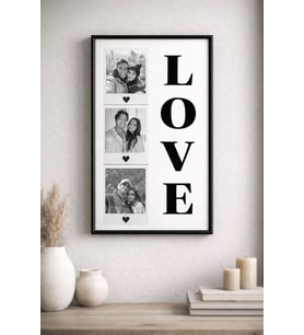 Sevgiliye Anlamlı Hediye: LOVE Yazılı Kişiye Özel Fotoğraf Çerçevesi