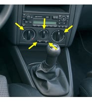 VW Polo Classic 2001-2002 Klima Kalorifer Ayar Düğmeleri 1J0820045F