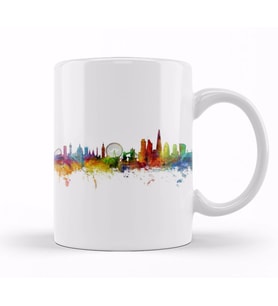 London England Skyline Kupa Bardak Porselen