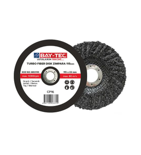 Turbo Fiber Disk Zımpara 180 mm MK0196 BAYTEC 1 ADET (Standart)
