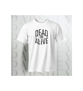 Dead or Alive Unisex Yarım Kollu Bisiklet Yaka %100 Pamuk Oversize T-shirt