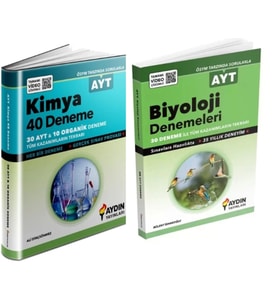 AYDIN YAYINLARI AYT KİMYA + BİYOLOJİ DENEMELERİ