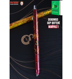 "DEKOMUS CEP DEFTERİ HEDİYELİ" YENİ SEZON LİSANSLI GALATASARAY ASLANLI METAL TOUCH VERSATİL UÇLU KALEM 0,7 MM