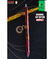 "DEKOMUS CEP DEFTERİ HEDİYELİ" YENİ SEZON LİSANSLI GALATASARAY ASLANLI METAL TOUCH VERSATİL UÇLU KALEM 0,7 MM