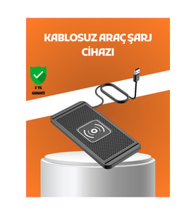Araç İçi Kablosuz Şarj Pedi – Manyetik Güçlü Tutuş, Hızlı Şarj Özelliği