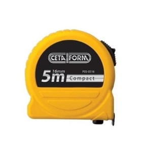 Ceta Form Compakt Profesyonel Şerit Metre 5 MT-CETA P05-0516 (Sarı)