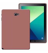 Samsung Galaxy Tab A S Pen SM P580 Uyumlu Rubber Yıkanabilir Silikon Kılıf (Rose - Gold)