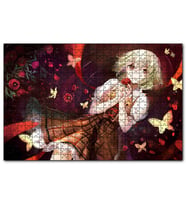 Cakapuzzle Anime Kız Yuuka Kazami  Puzzle Yapboz MDF (Ahşap) (120 Parça)