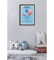 Çerçevesiz Bebek Ve Çocuk Odası Mdf Baskı Kız Ve Erkek Doğum Kutlama