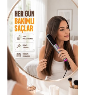 Elektriklenme Önleyici İyonik Saç Şekillendirme Fırçası