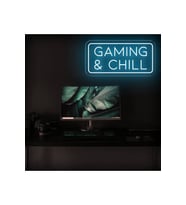 GAMING & CHILL Yazılı Neon Tabela