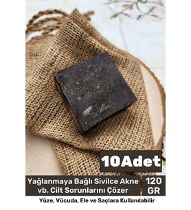 %100 Doğal Güzel Kokulu El Yüz Saç Vücut Cilt Orijinal Bitkisel Ardıç Katranı Sabunu 120G - 10 Adet