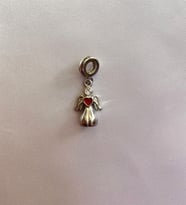 Bayan Gümüş Bileklik Uyumlu Melek Model Charm