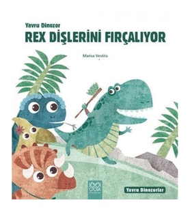 Yavru Dinozor Rex Dişlerini Fırçalıyor