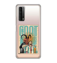 Huawei P Smart 2021 Uyumlu Lionel Messi Desenli Şeffaf Telefon Kılıfı
