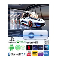 Taşınabilir Akıllı Ev Sineması, Bluetooth Wi-Fi, 2GB RAM, 32GB Hafıza
