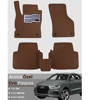 AUDİ Q3 (2011-2018) Uyumlu EVA Paspas Tam Set–Araca Özel,Su Geçirmez,Hızlı ve Kolay Montaj