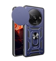 Xiaomi Redmi A3 4g Kılıf Pars Lens Yüzüklü Silikon - Lacivert