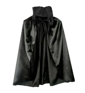 Siyah Renk Yakalı Halloween Pelerini 90 Cm