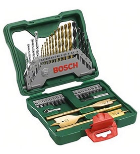 Bosch Home and Garden X/Line 40 Parça Aksesuar Seti, Matkap uçları, Vidalama uçları