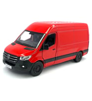 Kinsmart Mercedes Sprinter Çek Bırak Diecast Model Araba (Kırmızı)