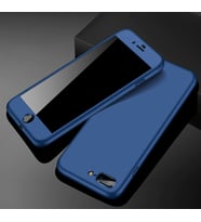 iPhone 7/8/SE Kılıf Kamera Korumalı Kaliteli 360 Tam Koruma Kapak (Lacivert)