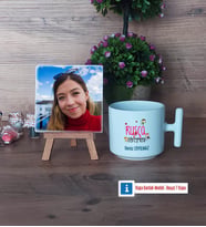 Rusça Öğretmeni Fotoğraflı Dekoratif Taş, Kupa Bardak Beyaz Hediye (Model 12)