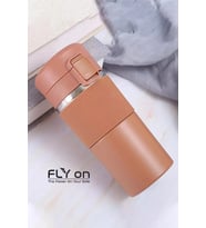 Sızdırmaz Paslanmaz Çelik Kaydırmaz Lastikli İç Kısmı Süzgeçli Araç Ofis Çay Kahve Termos Mug 400 ML