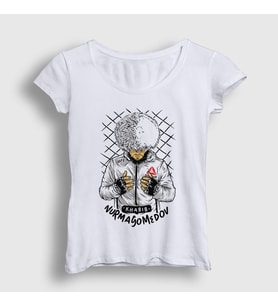 Presmono Kadın Beyaz Pray Ufc Khabib Nurmagomedov T-Shirt 312618tt