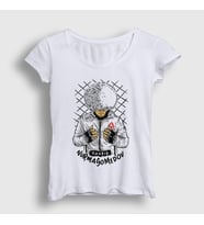 Presmono Kadın Beyaz Pray Ufc Khabib Nurmagomedov T-Shirt 312618tt