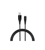 Syrox C88-S 2.0A 1mt Metal Başlıklı Lightning Şarj & Data Kablosu - Siyah