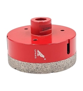 Fixonic Spars SPA54151 100mm M14 Elmas Mermer Granit Delme Panç (Kırmızı)